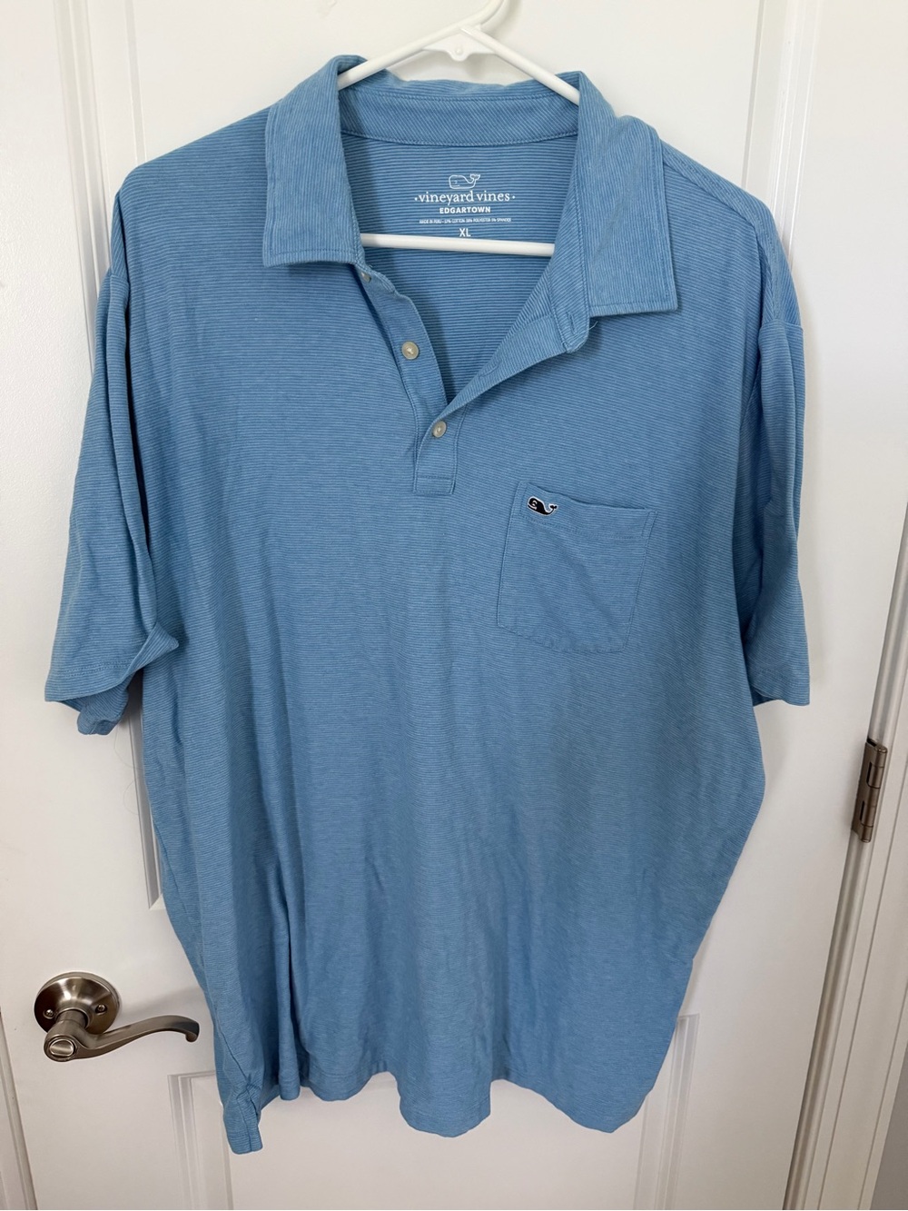 Vineyard Vines Men’s Sky Blue Pocket Polo